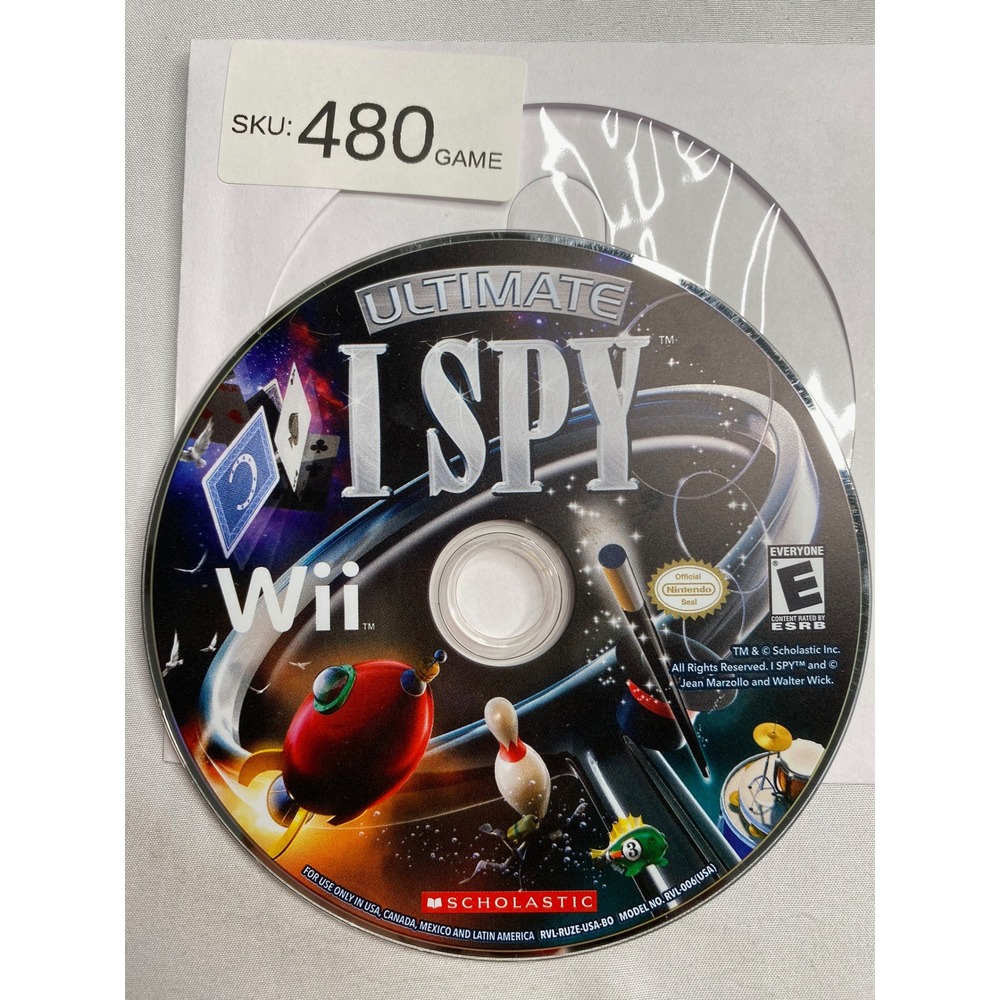 Ultimate I SPY Nintendo Wii Game Disc